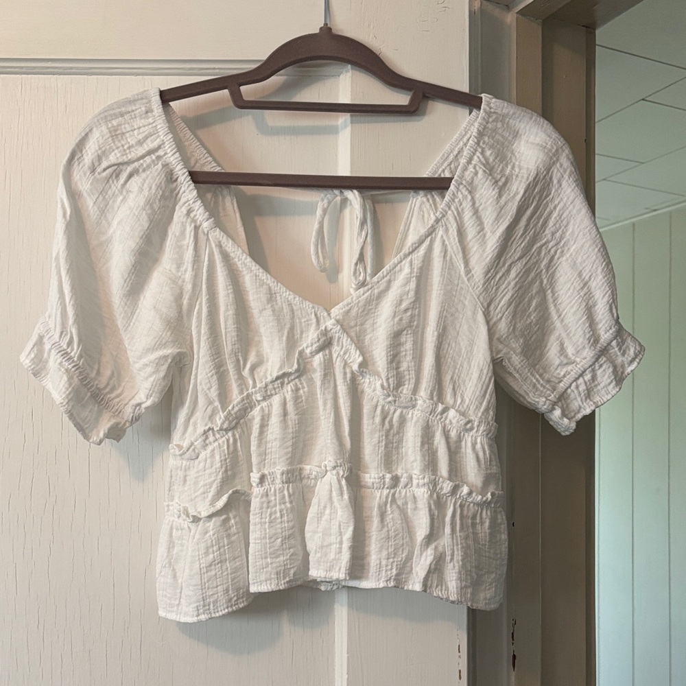 White Blouse Top
